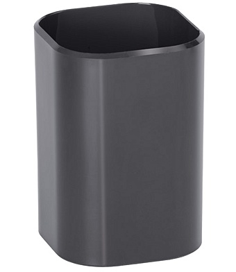 Подставка настольная Стакан Визит черный, Стамм подставка стакан стамм визит пластик квадратный тонированный серый