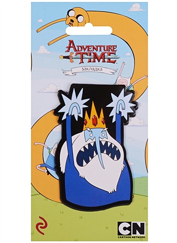 Adventure time Закладка фигурная Снежный король настольная игра adventure time карточные войны снежный король против марселин арт 915095 шоколад кэт 12 для геймера 60г набор