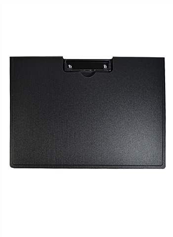 Папка-планшет А4 горизонтальный, пластик, черный, inФормат папка планшет inформат а4 до 70 листов пластик с зажимом черный