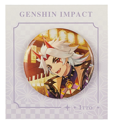 Значок Genshin Arataki Ittou (GEN672) коврик для мыши itto arataki genshin impact
