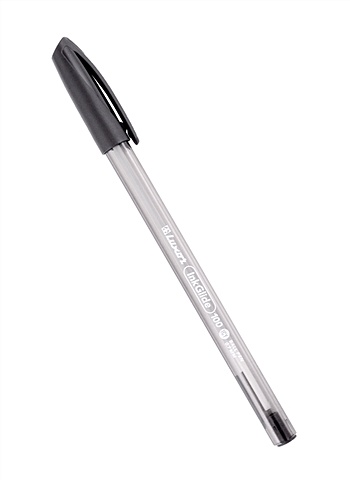 Ручка шариковая черная InkGlide 100 Icy 0,7мм, трехгранн., Luxor ручка шариковая luxor focus icy 1 мм