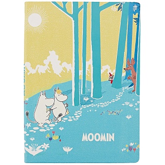 Блокнот MOOMIN Муми-тролль и Фрекен Снорк в лесу (192стр) гравюра moomin с голографическим эффектом фрекен снорк и мюмла гр 03