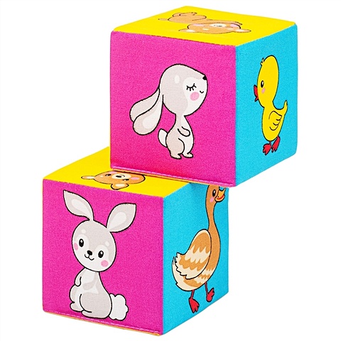 Игрушка кубики Мякиши (Мама и Мылыш) набор мягких кубиков найди пару