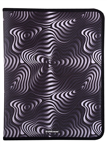 Папка для тетрадей A4+ Illusion молния с трех сторон, пластик, Erich Krause