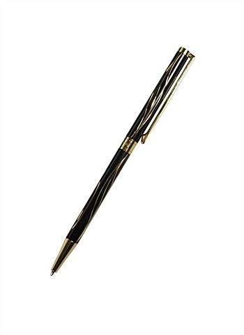 Ручка подарочная шариковая Teramo, черный/золото