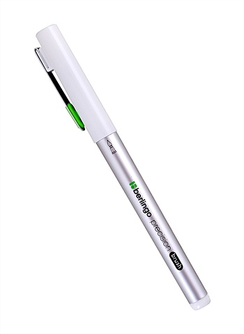 цена Ручка капиллярная (линер) Precision черная, наконечник кисть, Berlingo