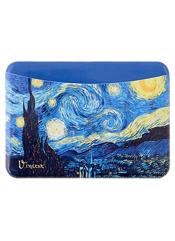 цена Чехол для карточек горизонтальный Винсент Ван Гог Звездная ночь