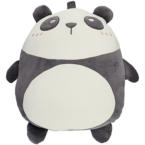 Мягкая игрушка Панда овальная (40х25) сидящая панда спящая мягкая панда искусственная плюшевая игрушка игрушка для сна прямая поставка