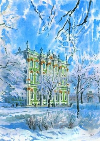 Репродукция в рамке Зимний дворец цена и фото