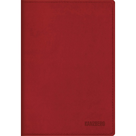 Premium collection. Красный (ЕКК61515202) (недатированный А6) ЕЖЕДНЕВНИКИ ИСКУССТВ.КОЖА (KANZBERG GmbH, Германия)