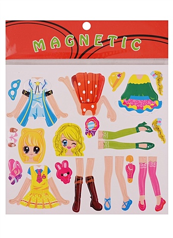 Магнитная игра «Одень куклу» настольная игра магнитная одень куклу блондинка 258309 умные игры