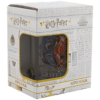 Кружка Гарри Поттер Гриффиндор Буква (стекло) (320мл) (коробка) кружка гарри поттер гриффиндор буква керамика 300мл коробка