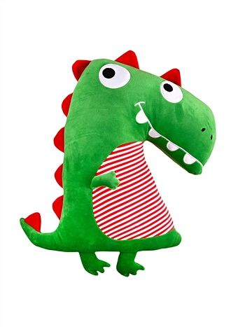 цена Мягкая игрушка Динозаврик в полосочку, 45 х 35 см