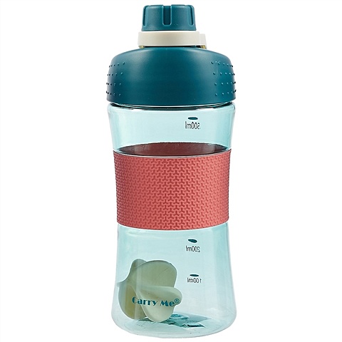 Бутылка цветная с ободком (500мл) бутылка 100% water пластик 700мл 12 07664 7011