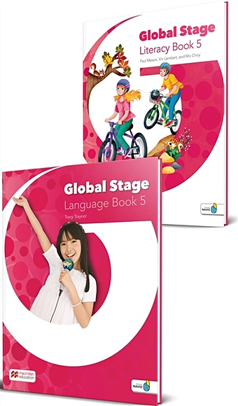 цена Traynor T., Mason P., Lambert V., Choy M. Global Stage 5. Literacy Book 5 and Language Book 5 with Navio App (комплект из 2 книг)