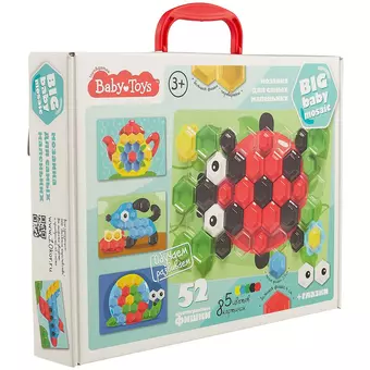 Мозаика для самых маленьких BABY TOYS d25d40/5 цв. /52 эл