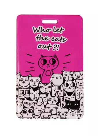 Чехол для карточек Who let the Cats out ДК2017-095