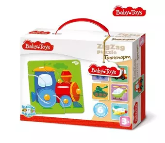 Пазл MAXI BABY TOYS ЗИГЗАГ Транспорт 18эл.