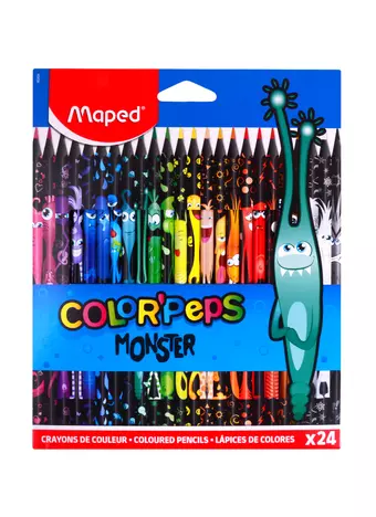 Карандаши цветные Maped, Color Peps Monster, 24 цвета