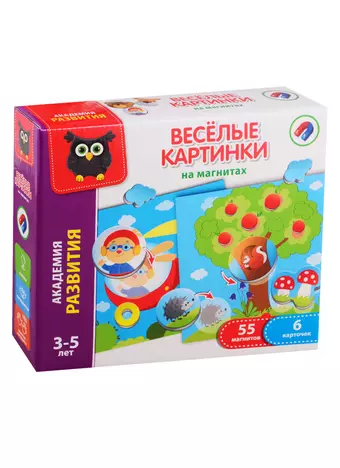 Игра настольная Vladi Toys Веселые картинки на магнитах