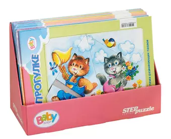 Пазл Развивающие пазлы Baby Step Step puzzle (средние) 21,5x29,5см 76062