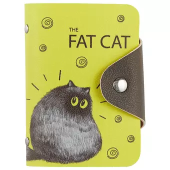 Визитница Fat Cat (20 карт) (PU) (11×8) (блистер) (12-11592-ZY-13)