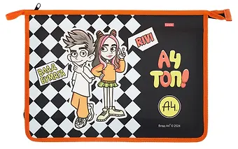 Папка для тетрадей А4 2 отделения Влад А4 240*340*75 мм, пластик