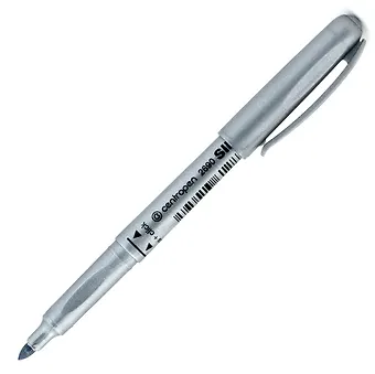 Маркер перманентный Centropen, серебряный