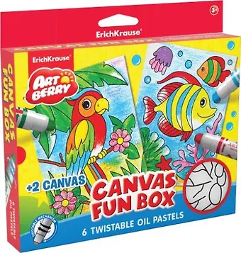 Набор для творчества Artberry Canvas fun box (6 цветов масляной пастели + 2 холста)