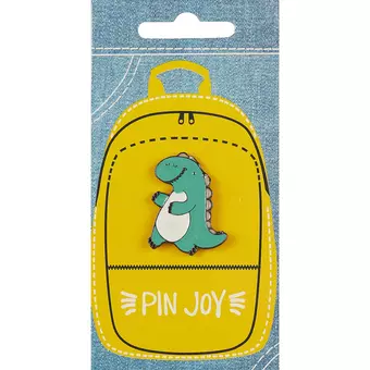 Значок Pin Joy Динозаврик с улыбкой (металл) (12-08599-004)