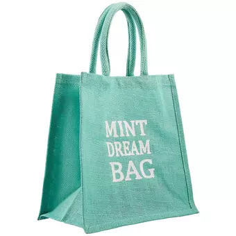 Сумка джутовая S Mint dream bag (30х30х18) (ДЖ2019-1)