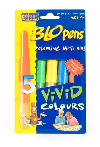 Фломастеры 05цв Blopens Vivid Designer (возд.) ,трафарет, Centropen