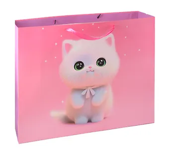 Пакет А3+ 40*50*15 Котик дет., бум.мат.ламинат