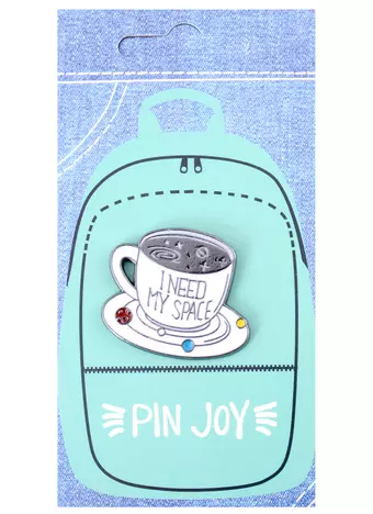 Значок Pin Joy Чашечка кофе I need my space (металл) (12-08599-939)