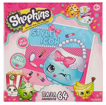 Пазл, Оригами, 64эл 220*220мм Shopkins Style icon 02962