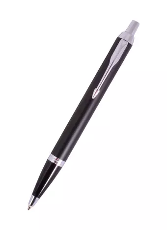 Ручка шариковая Parker, IM Essential Muted Black CT, подарочная синяя