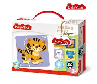 Пазл MAXI BABY TOYS ЗИГЗАГ Зверята 18эл.