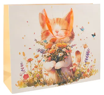 Пакет А3+ 40*50*15 Котик жен., бум.мат.ламинат