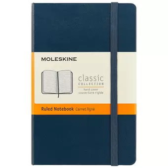 Записная книжка Moleskine Classic Pocket, линейка, синяя, 96 листов, А6