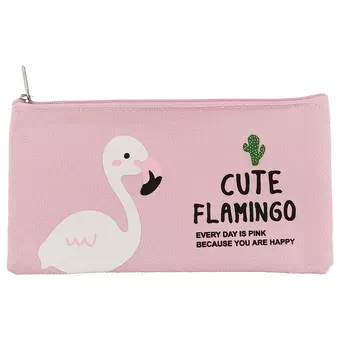 Пенал-косметичка «Cute Flamingo», 19 х 10 см