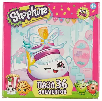 Пазл, Оригами, 36эл 212*212мм Shopkins Sneaky Wedge 02749