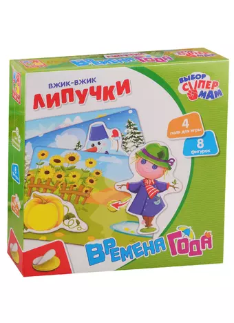 Игра Vladi Toys Вжик-вжик Липучки Времена года