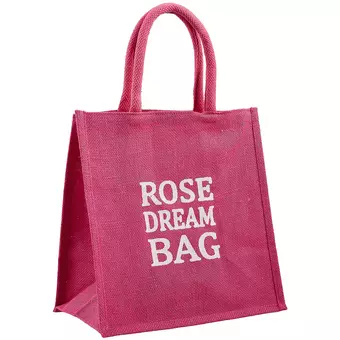 Сумка джутовая S Rose dream bag (30х30х18) (ДЖ2019-2)