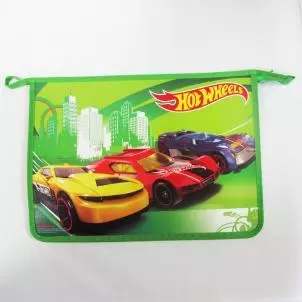 Папка для тетрадей А4 Centrum Hot Wheels пластик, на молнии