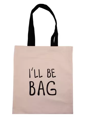 Сумка-шоппер I ll be bag, бежевая, текстиль 40см.*32см.