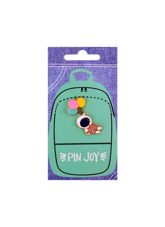 Значок Pin Joy Космонавт с воздушными шариками (металл) (12-08599-917)