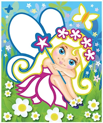 Набор для творчества, Аппликация фольгой Волшебная фея 34903