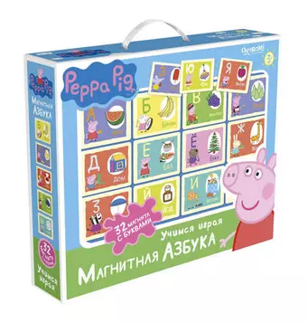 Игра настольная, т.м. Peppa Pig, Магнитная азбука 02540