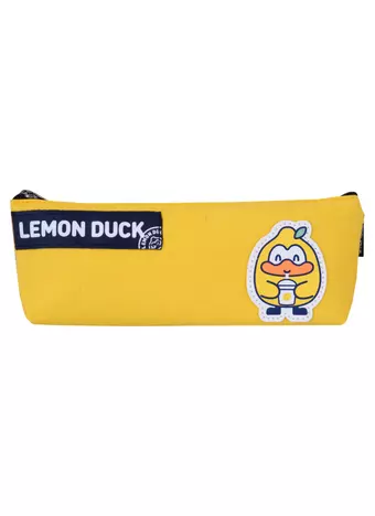 Пенал на молнии Lemon Duck (ткань) (ПВХ) (24х8)