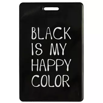 Чехол для карточек Black is my happy color (ДГ2021-283)